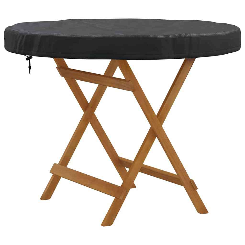 Outdoor Table Cover Black 112 x 112 x 10 cm 420D Oxford Fbric