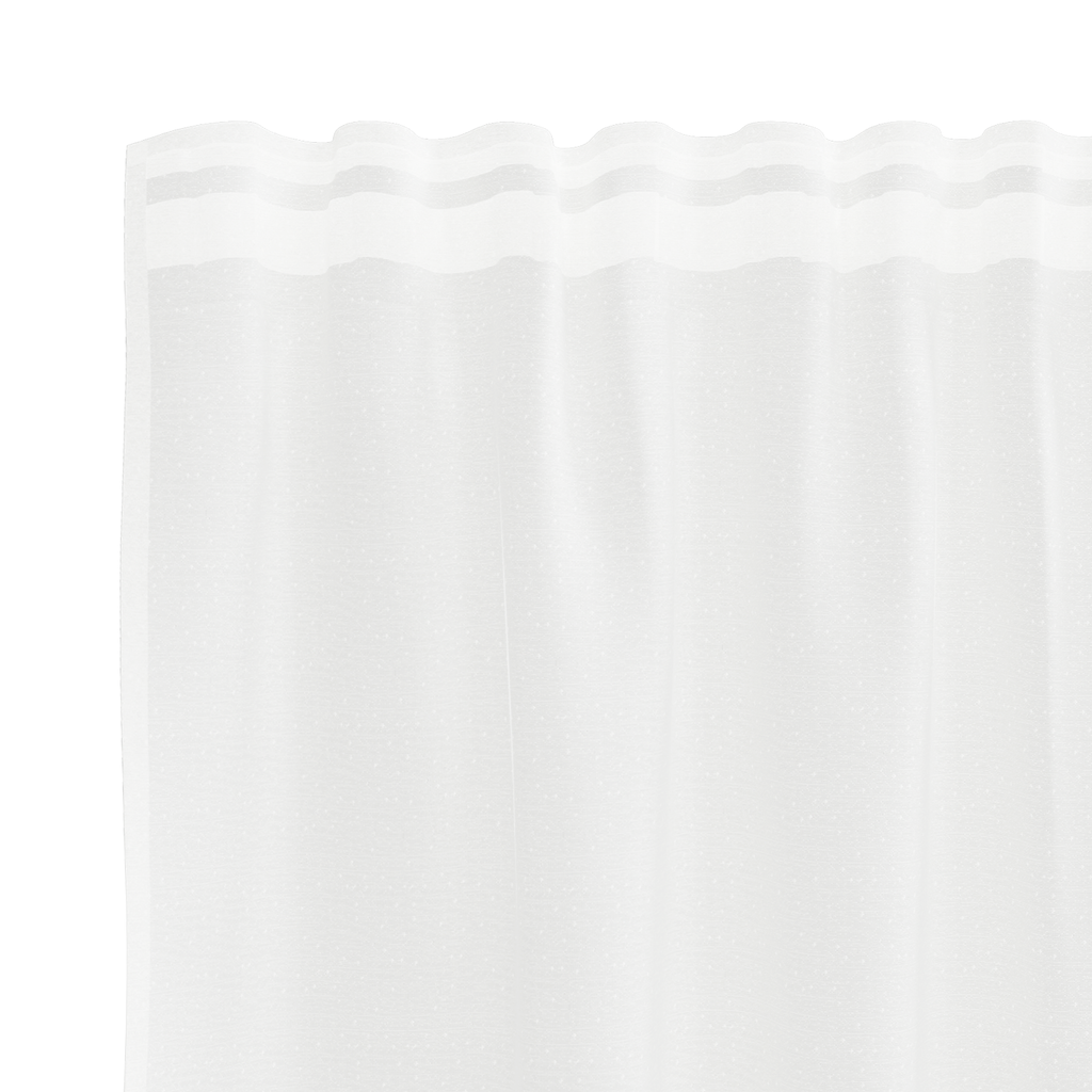 Lace Curtain with Curtains Floral White 220 x 500 cm Polyester