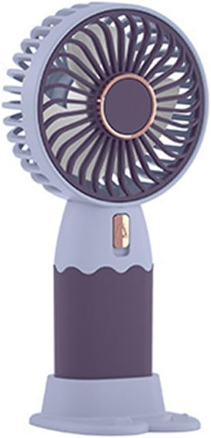 Handheld Fan Cartoon Design Portable for MINI Phone Holder Whisper Quiet Home Office Travel