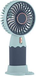 Rechargeable Handheld Fan With Creative Cartoon Design And Phone Holder, Whisper-Quiet ABS Small Fan For Office, Travel Or Home Use