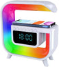 A3 Multifunctional G-Shape LED Wireless Charging Speaker & Smart Alarm Clock (15W Max)
