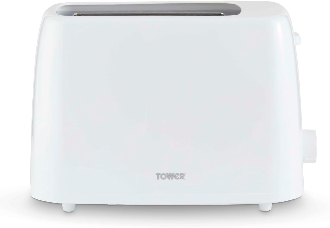 Tower PT20087WHT 2-Slice Toaster with 6 Browning Levels, Cancel Setting, Removable Crumb Tray, 650W, Black