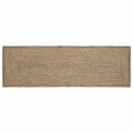 Area Rugs Rectangular Natural and Black 80 x 250 cm Jute