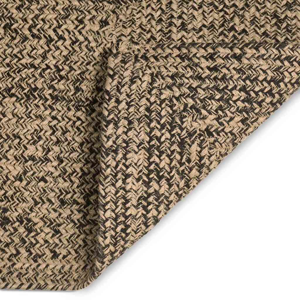 Area Rugs Rectangular Natural and Black 80 x 250 cm Jute