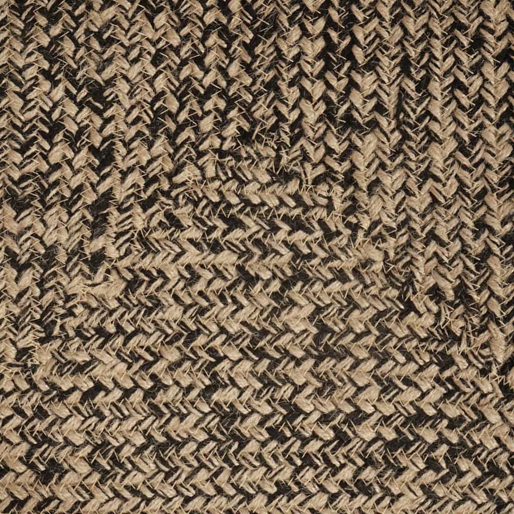 Area Rugs Rectangular Natural and Black 80 x 250 cm Jute