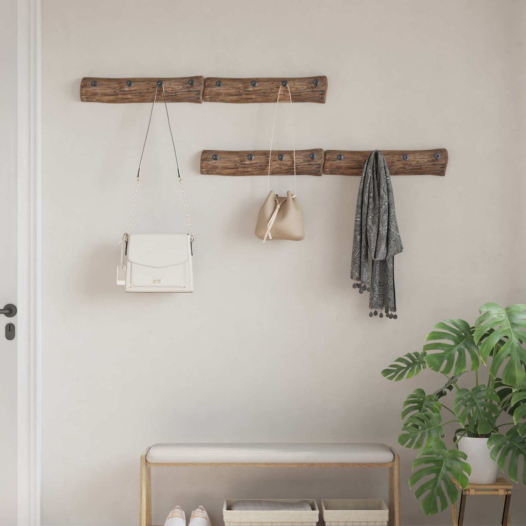 Hanger Brown 50 x 8 x 12 cm Solid Reclaim Wood
