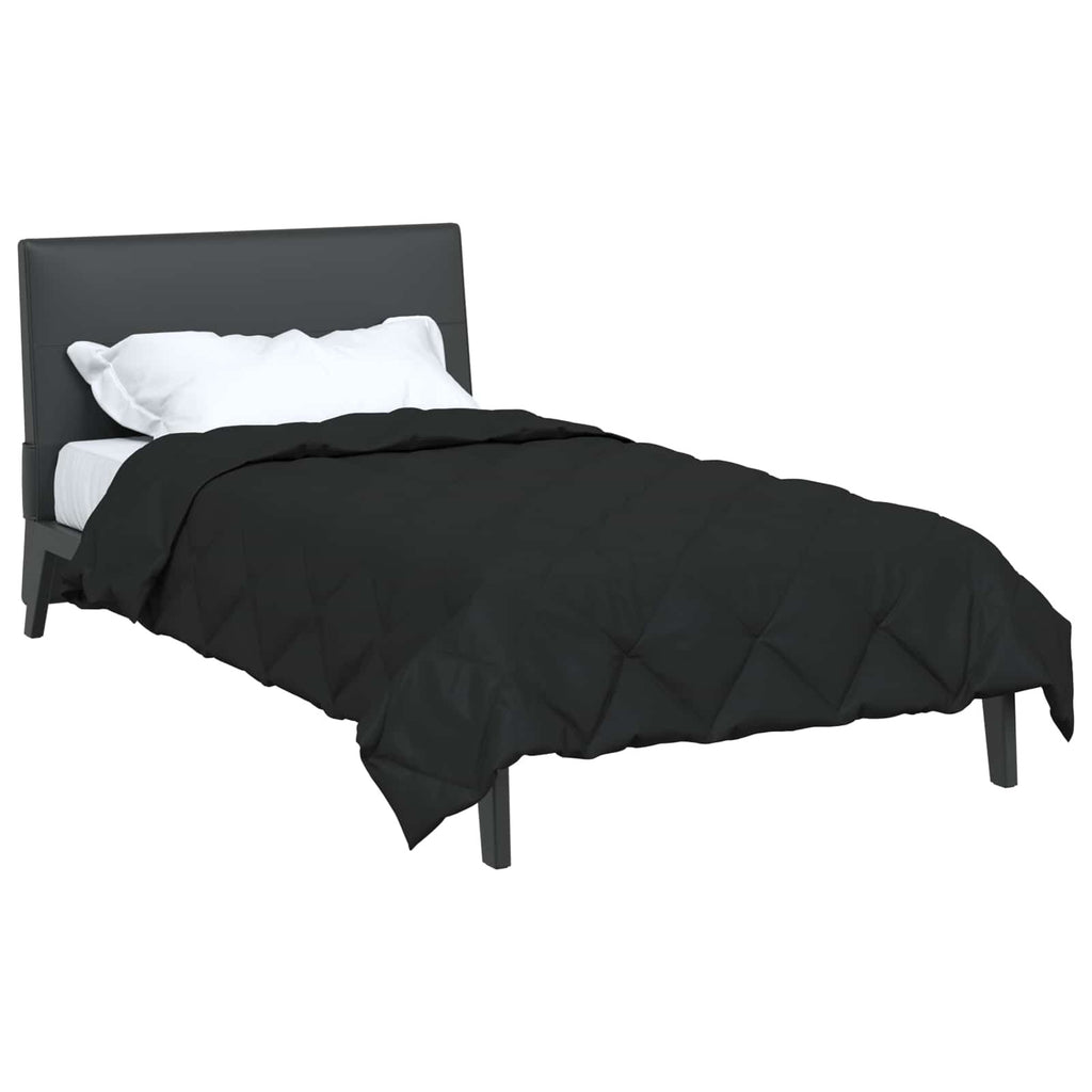 Summer Duvet Black 200 x 140 cm Microfiber