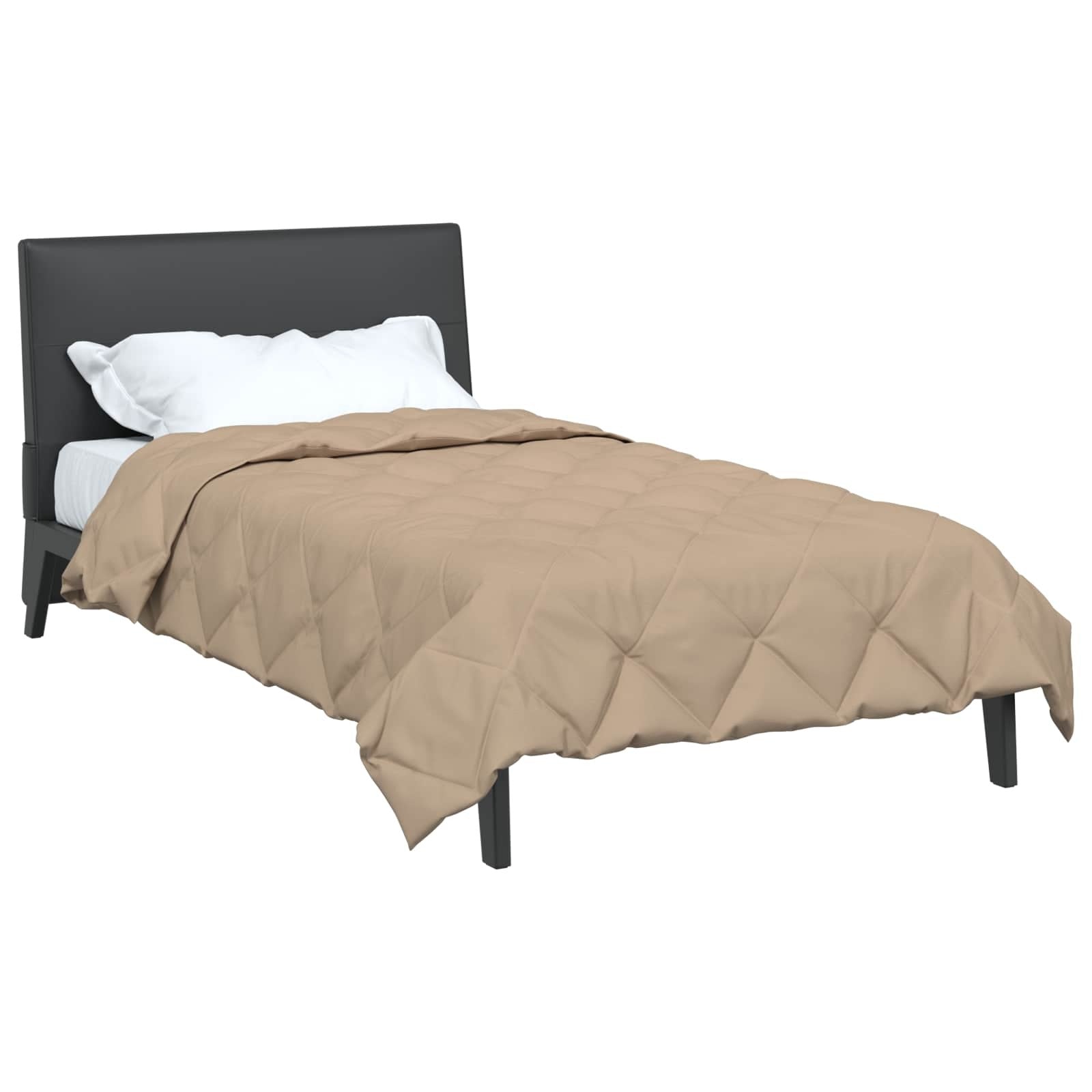 Full Year Duvet Taupe 200 x 140 cm Microfiber