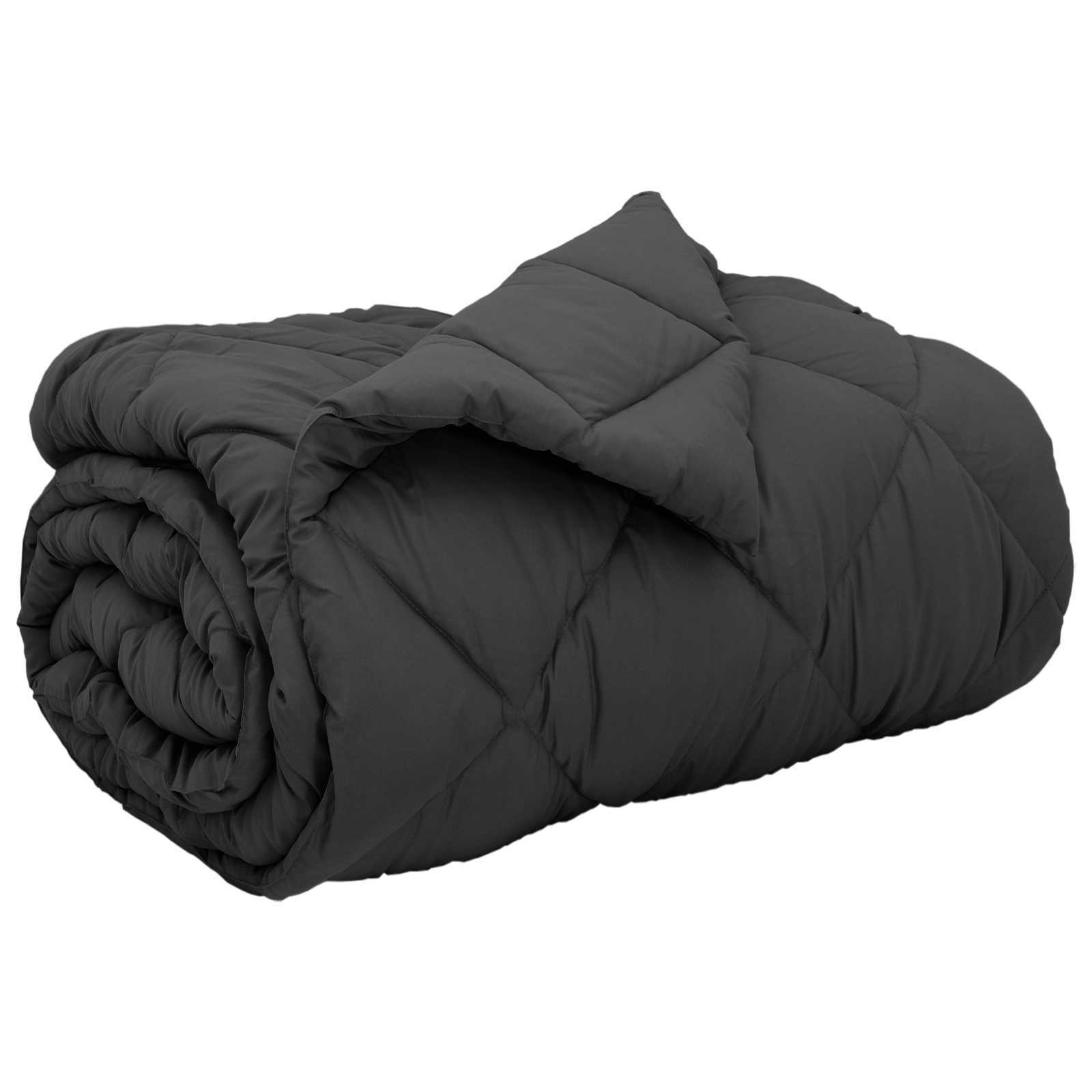 Winter Duvet Anthracite 200 x 135 cm Microfiber