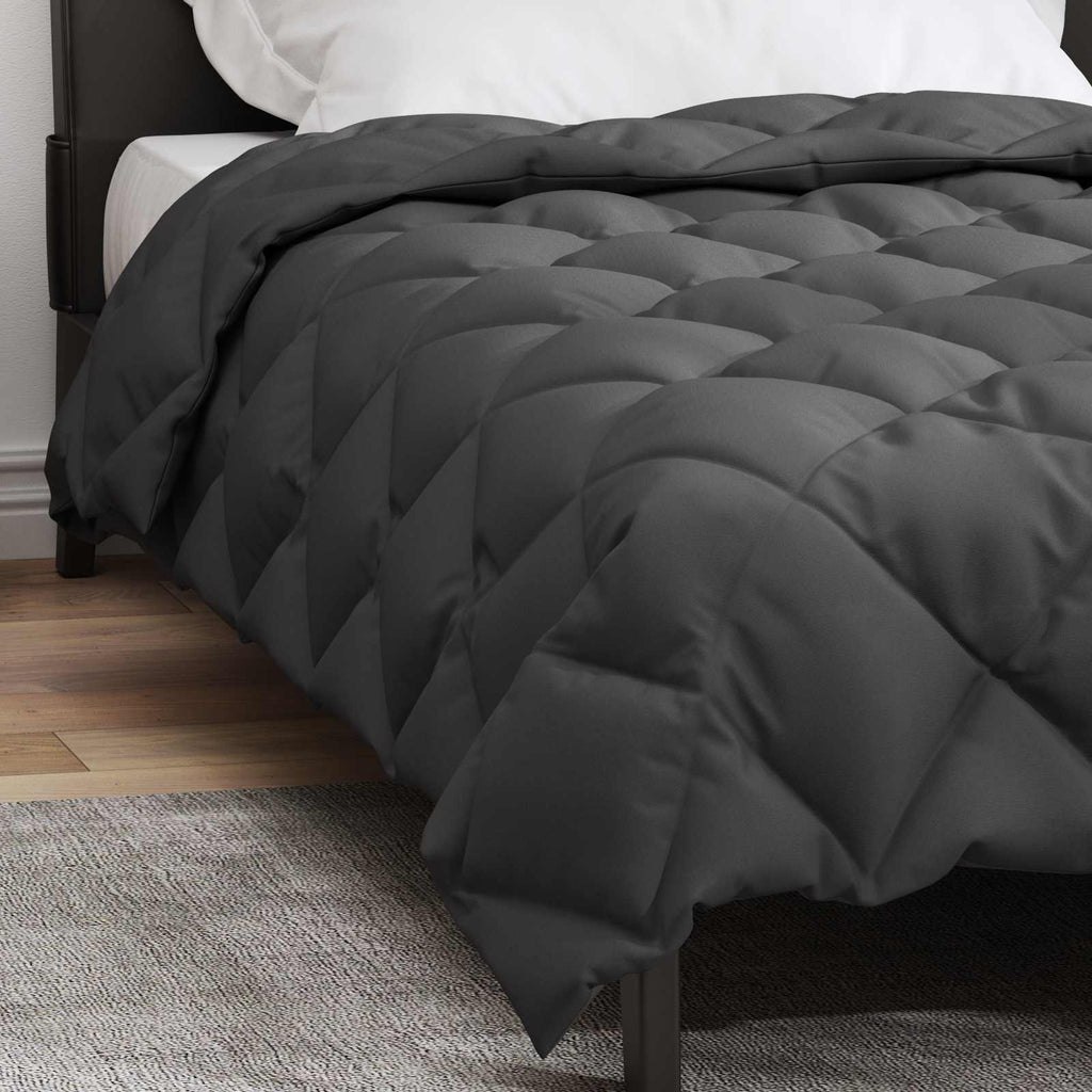 Winter Duvet Anthracite 200 x 135 cm Microfiber