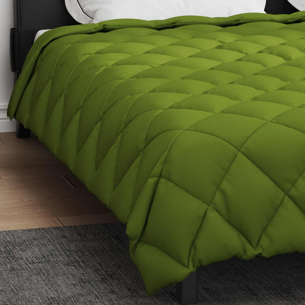 Winter Duvet Green 220 x 200 cm Microfiber