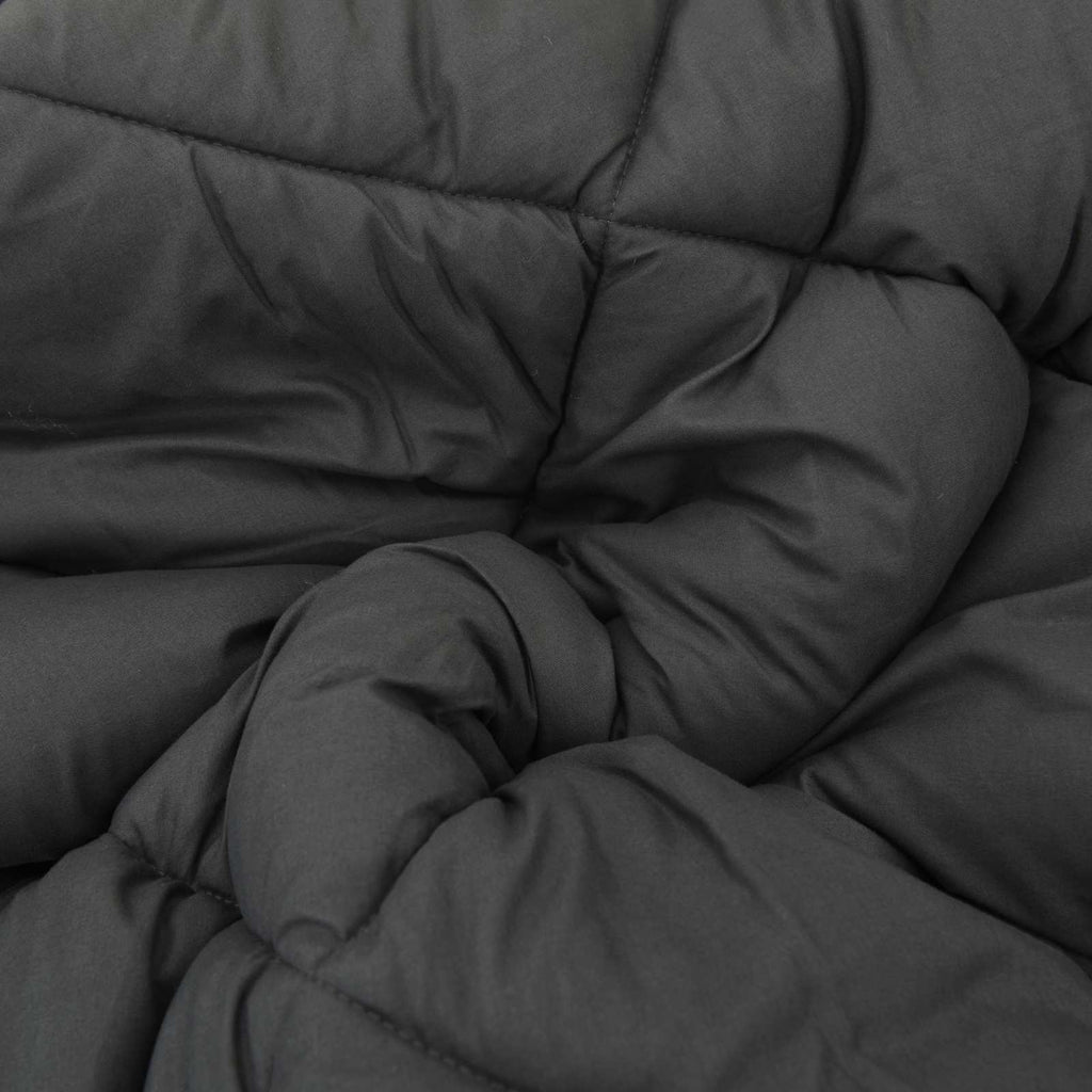 Winter Duvet Black and Anthracite 220 x 155 cm Microfiber