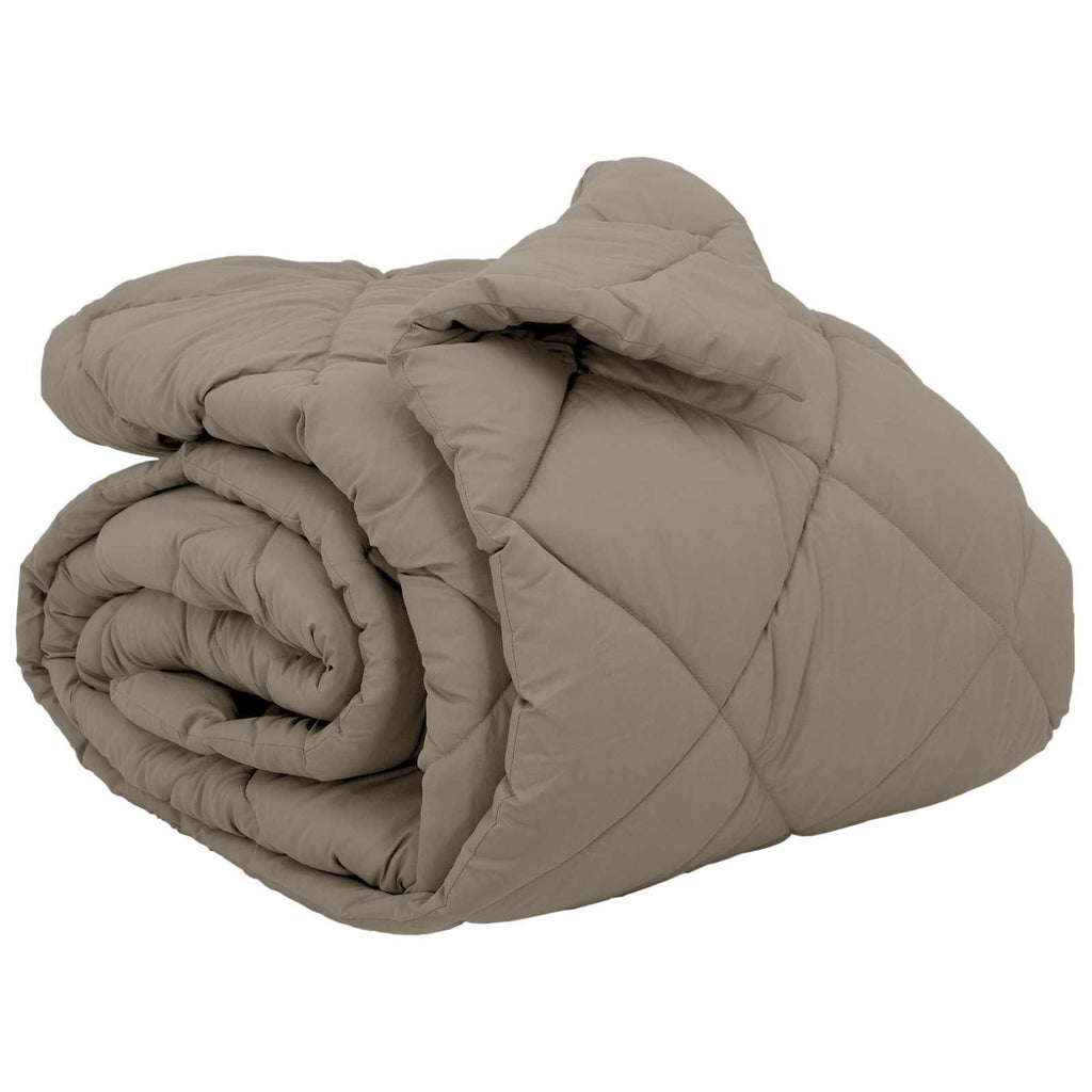 Winter Duvet Light Grey 240 x 200 cm Microfiber