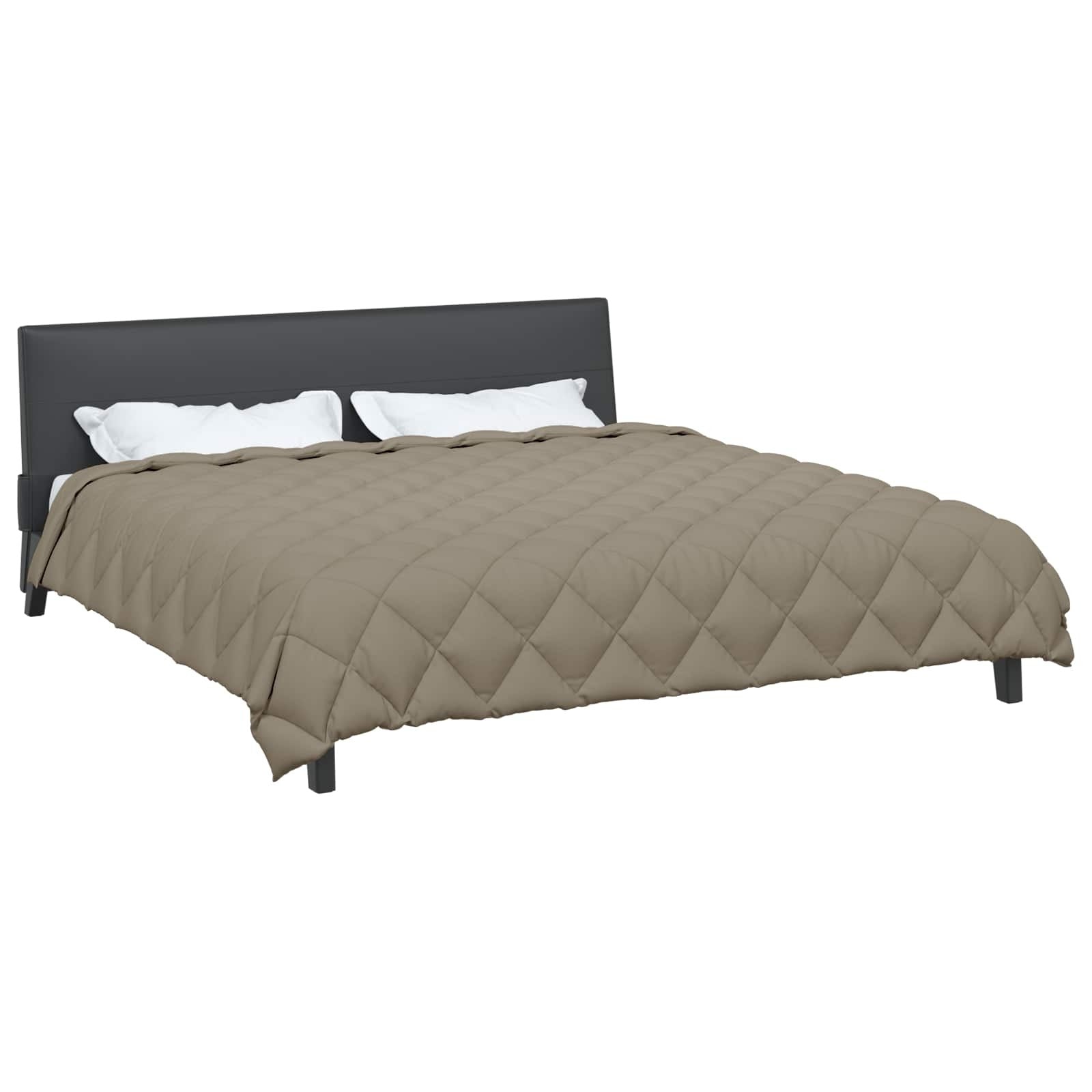 Winter Duvet Light Grey 240 x 200 cm Microfiber