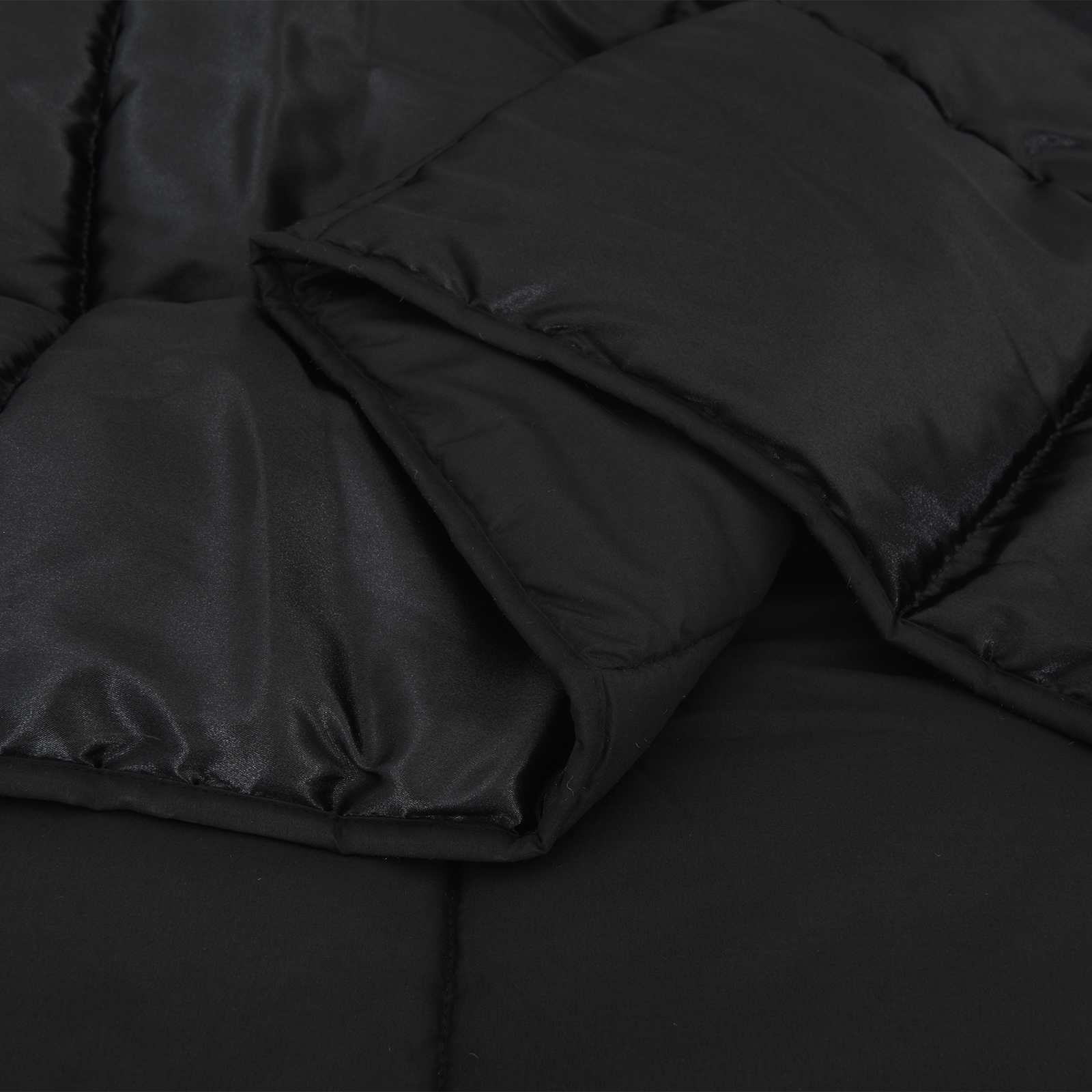 Summer Duvet Black 220 x 135 cm Satin and Microfiber