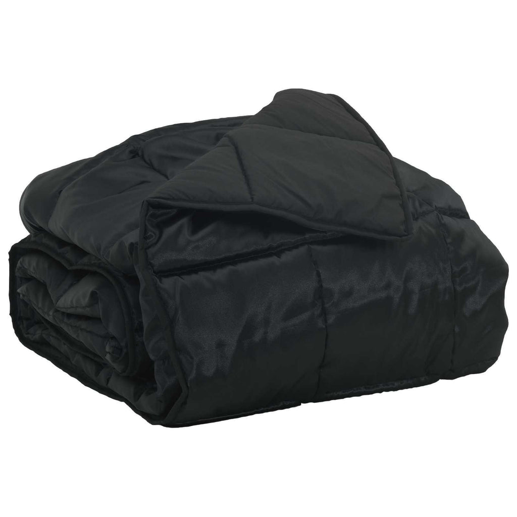 Summer Duvet Black 220 x 200 cm Satin and Microfiber