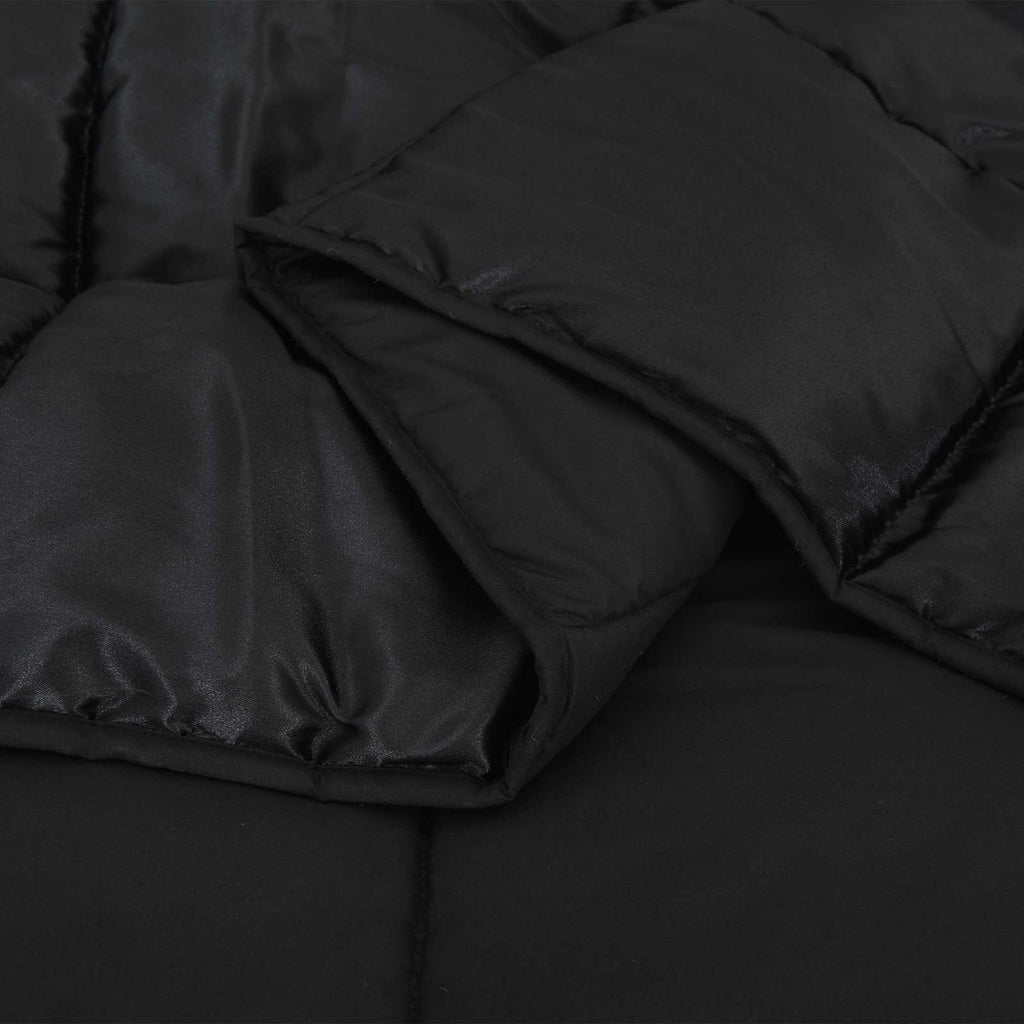 Summer Duvet Black 220 x 200 cm Satin and Microfiber