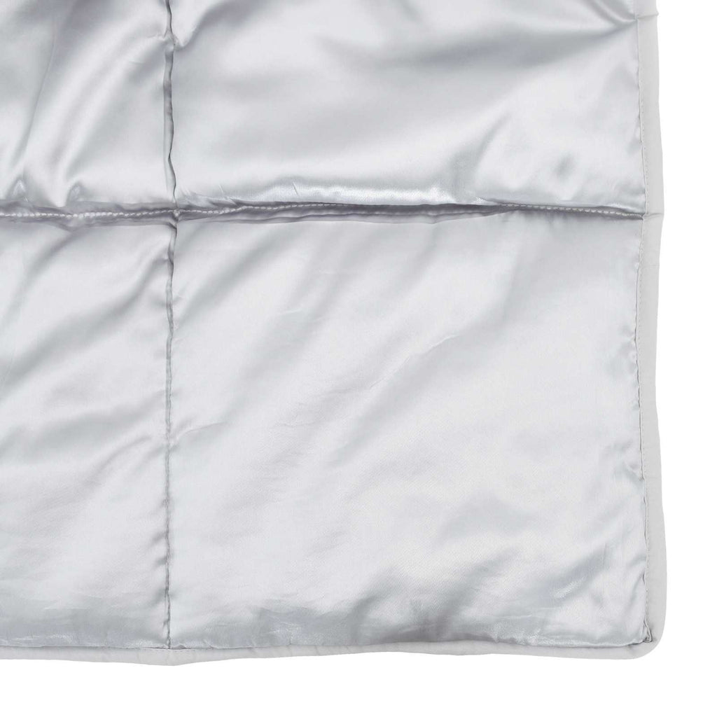 Summer Duvet Silver 200 x 200 cm Satin and Microfiber