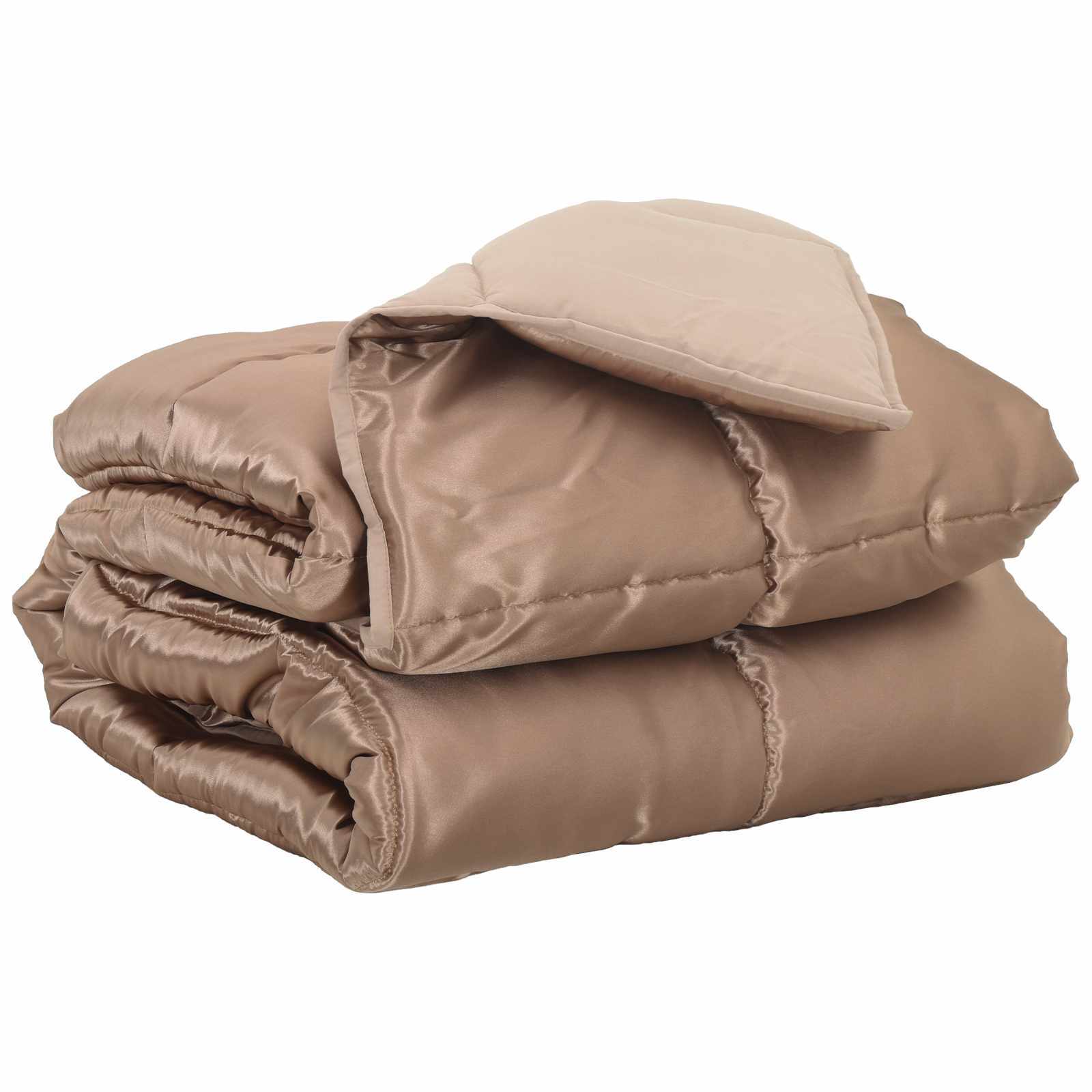 Full Year Duvet Gold 200 x 135 cm Satin and Microfiber