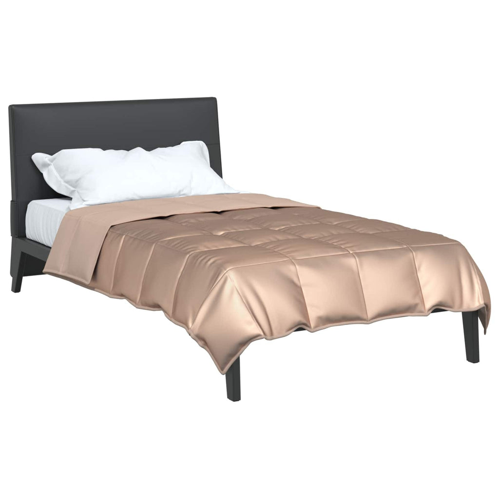 Full Year Duvet Gold 200 x 135 cm Satin and Microfiber