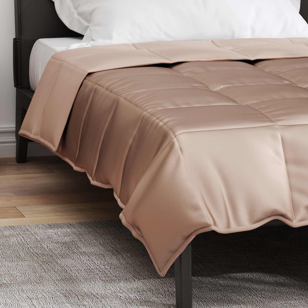 Full Year Duvet Gold 200 x 135 cm Satin and Microfiber