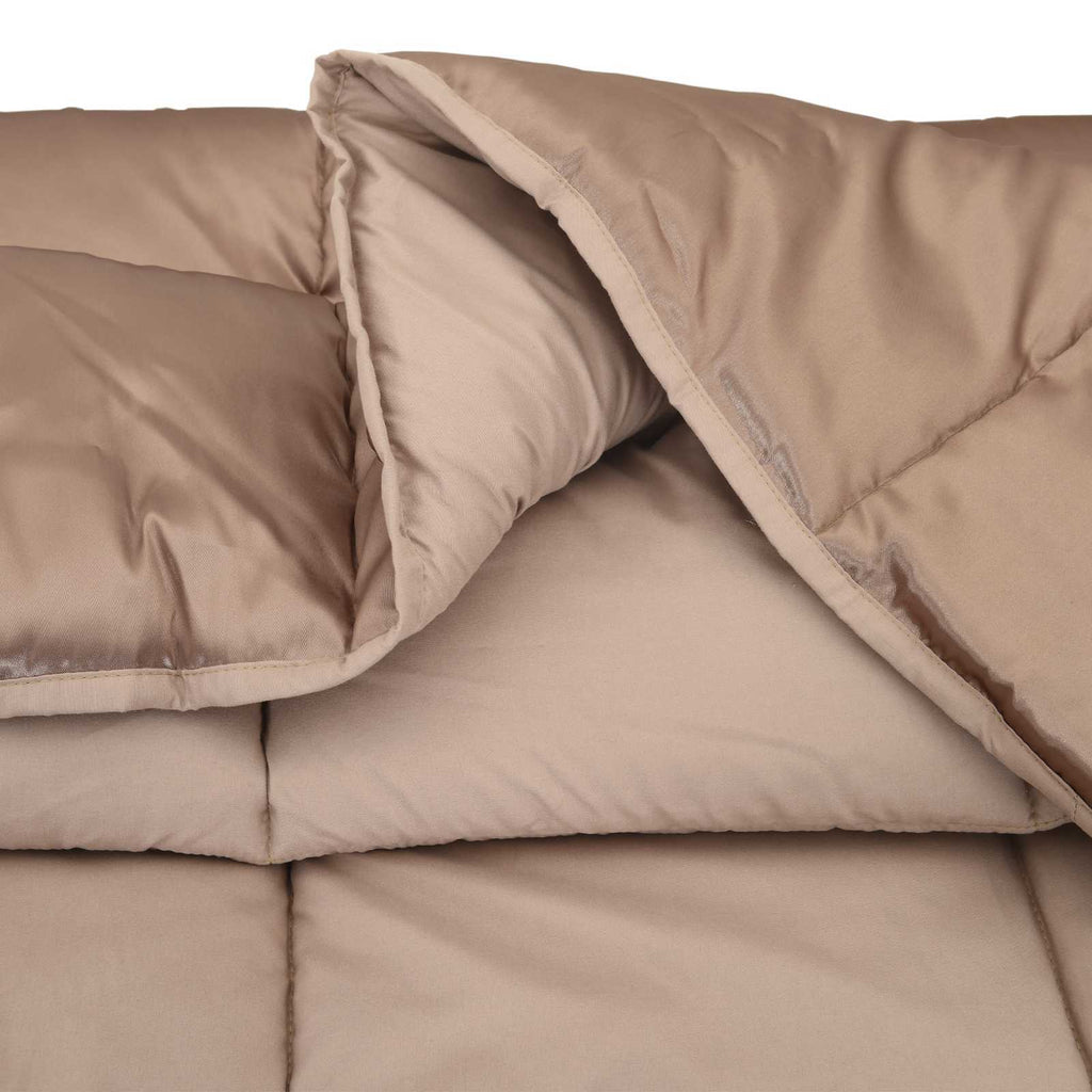 Full Year Duvet Gold 200 x 135 cm Satin and Microfiber