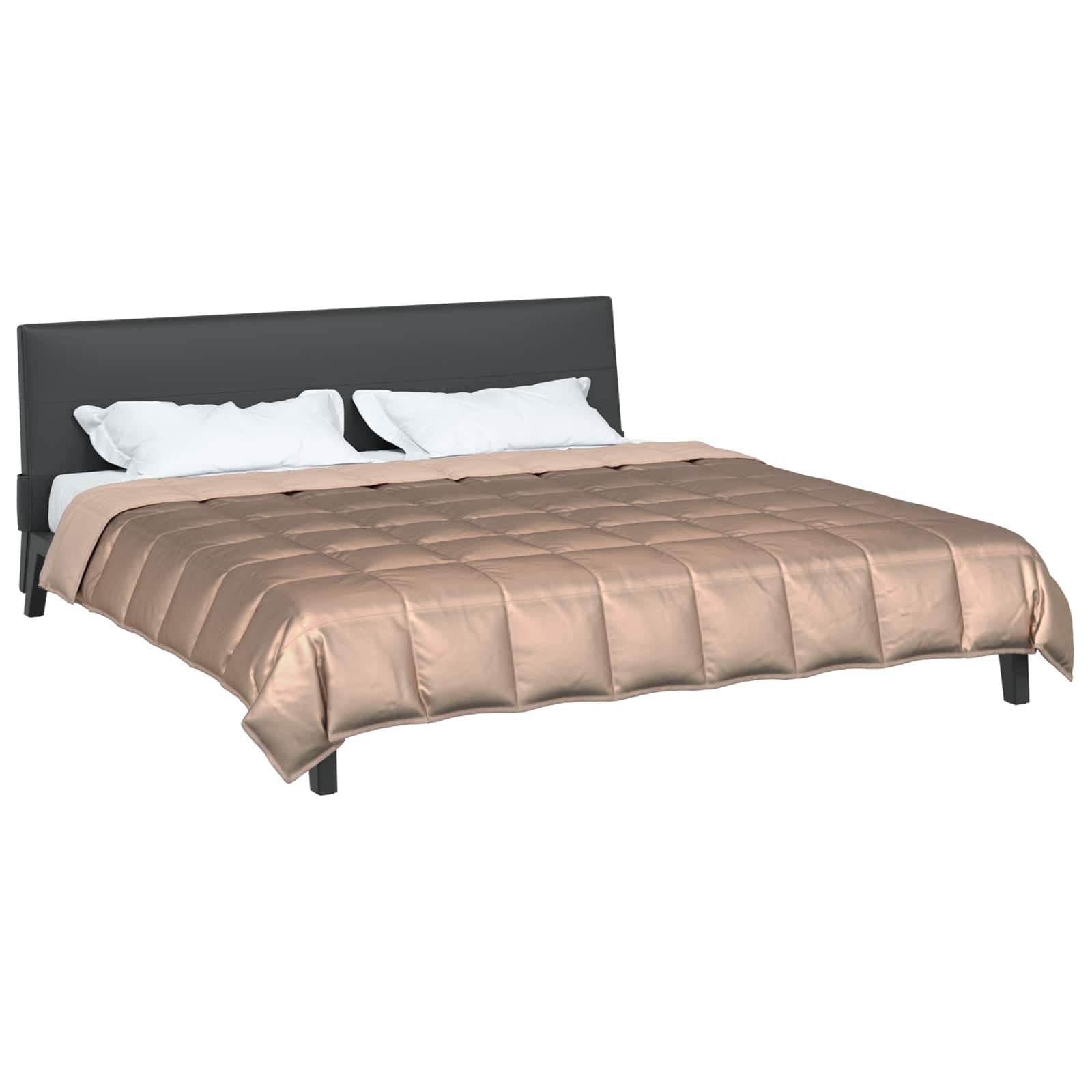 Full Year Duvet Gold 220 x 200 cm Satin and Microfiber