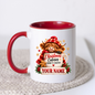 Personalised Christmas Mug "Christmas Calories Don't Count" 325ml Ceramic Coffee Tea Cup – Santa Hat Highland Cow, Gingerbread Man, Custom Name & Funny Holiday Slogan Novelty Gift for Bestie, Women, Holiday – Fast Dispatch by UK Seller (M3519)