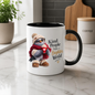 Inspirational Mug "Kind People Make a Brighter World Cozy Bird" 325ml Ceramic Coffee Mug – Cute Cozy Bird In Beanie Glasses Scarf Boots Hot Cocoa Gift For Friends Family | Available in Multicolours | Fast Dispatch by UK Seller (M3238)