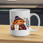 Cozy Mug "Cold Days Warm Mugs Happy Moo" Highland Cow 325ml Ceramic Coffee Mug – Winter Fuel Tea Cup with Knitted Beanie, Scarf & Hearts Gift | Available in Multicolours | Fast Dispatch by UK Seller (M1280)