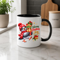 Christmas Mug "Delivering Christmas Joy Cute Bird" 325ml Ceramic Coffee Mug – Adorable Christmas Bird in Red Snowflake Beanie Scarf Carrying Stack Of Festive Gift Boxes Holiday Gift | Available in Multicolours | Fast Dispatch by UK Seller (M3269)