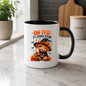 Spooky Season Mug "Oh FFS! It's Spooky Season" Highland Cow Oh Ffs! It's Spooky Season 325ml Ceramic Coffee Mug – Cute Highland Cow in Witch Hat with Pumpkin, Bats & Coffee | Halloween Gift | Fast Dispatch by UK Seller (M3363)