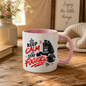 Fitness Mug "Keep Calm And Stay Focused" 325ml Ceramic Coffee Tea Cup – Gym, Dumbbells, Shaker Bottle & Slogan Novelty Gift for Fitness Lovers, Workout Fans, Birthday – Fast Dispatch by UK Seller (M3507)