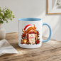 Christmas Mug "By His Grace We Are Saved Highland Cow" By His Grace We Are Saved Ephesians 2:8 325ml Ceramic Mug – Festive Highland Cow Mug With Gift Box Cross Lantern Christian Holiday Gift | Available in Multicolours | Fast Dispatch by UK Seller (M3309)