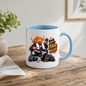 Gym Mug "Good Food Strong Mood Highland Cow" Good Food Strong Mood 325ml Ceramic Coffee Mug – Muscular Highland Cow on Bench with Shaker & Barbells Gym Fitness Gift | Available in Multicolours | Fast Dispatch by UK Seller (M3275)