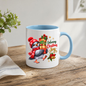 Christmas Mug "Delivering Christmas Joy Cute Bird" 325ml Ceramic Coffee Mug – Adorable Christmas Bird in Red Snowflake Beanie Scarf Carrying Stack Of Festive Gift Boxes Holiday Gift | Available in Multicolours | Fast Dispatch by UK Seller (M3269)