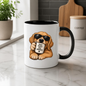 Funny Dog Mug "GOOD PEOPLE BAD MONDAYS" Cool Golden Retriever 325ml Ceramic Coffee Mug Sarcastic Puppy Tea Cup with Sunglasses & Mini Mug Graphic Gift | Available in Multicolours | Fast Dispatch by UK Seller (M3004)