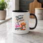 Humorous Mug "Running on Chaos Caffeine & Good Intentions" Highland Cow 325ml Ceramic Coffee Mug Funny Coffee Lover Tea Cup with Survival Fuel Cup Gift | Available in Multicolours | Fast Dispatch by UK Seller (M1286)