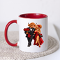 Romantic Mug "Romantic Highland Cow Couple Date Night" Romantic Highland Cow Couple 325ml Ceramic Coffee Mug – Elegant Evening Date Tea Cup With Black Tuxedo Red Evening Gown Graphic Gift | Available in Multicolours | Fast Dispatch by UK Seller (M3192)