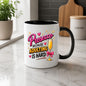 Humorous Mug "Prosecco Because Adulting Is Hard" 325ml Ceramic Coffee Mug Funny Wine Lover Tea Cup with Champagne Flute, Pink Bow & Bubbles Gift | Available in Multicolours | Fast Dispatch by UK Seller (M1303)