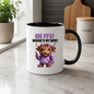 Funny Highland Cow "Where's My Vape" Coffee Mug - Sarcastic Meme Animal Ceramic Tea Cup for Vapers & Novelty Gift (M1205)