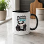 Sarcastic Mug "MENTALLY SOMEWHERE ELSE" Cool Panda 325ml Ceramic Coffee Mug Novelty Panda Tea Cup with Sunglasses, Middle Finger & "LEAVE ME ALONE" Mug Graphic Gift | Available in Multicolours | Fast Dispatch by UK Seller (M3088)