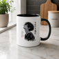 Inspirational Anime Boy Mug "EVEN IN The Darkest Days I Keep Moving Forward" Rain & Ink Splash 325ml Ceramic Coffee Mug – Aesthetic Resilience Tea Cup With Japanese Kanji Graphic Gift | Available in Multicolours | Fast Dispatch by UK Seller (M3048)