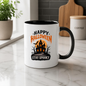 Halloween Mug "HAPPY HALLOWEEN Stay Spooky" Haunted House 325ml Ceramic Coffee Mug – Atmospheric Autumn Tea Cup with Full Moon & Bats Graphic Gift | Available in Multicolours | Fast Dispatch by UK Seller (M3072)