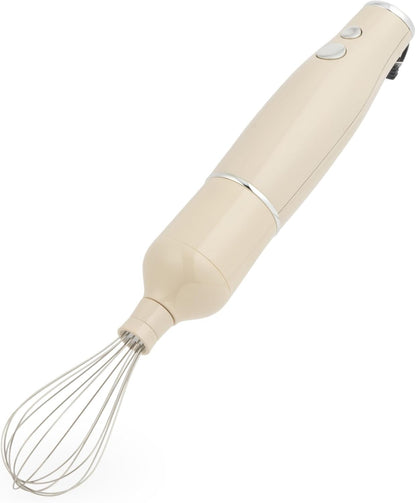 Salter Retro 3-in-1 Blender Set – 600W Powerful Motor, 2 Speed Settings, Stainless Steel Whisk & Blades, 500ml Food Chopper Bowl, Multifunctional Hand Blender for Whisking, Blending & Chopping, Cream