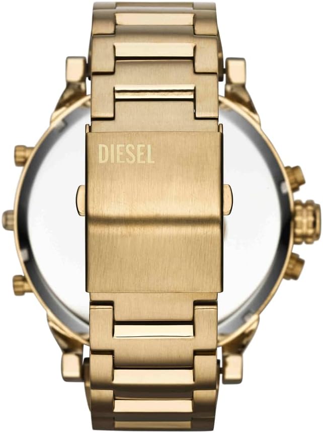 Diesel Mr. Daddy Watch for Men, Quartz Multifunctional Movement with Stainless Steel Strap