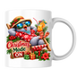 Tropical Christmas Mug "Christmas Mode ON Cool Bird" 325ml Ceramic Coffee Mug – Funny Tropical Christmas Bird in Hawaiian Shirt Sunglasses Straw Hat Relaxing On Deck Chair Holiday Gift | Available in Multicolours | Fast Dispatch by UK Seller (M3270)