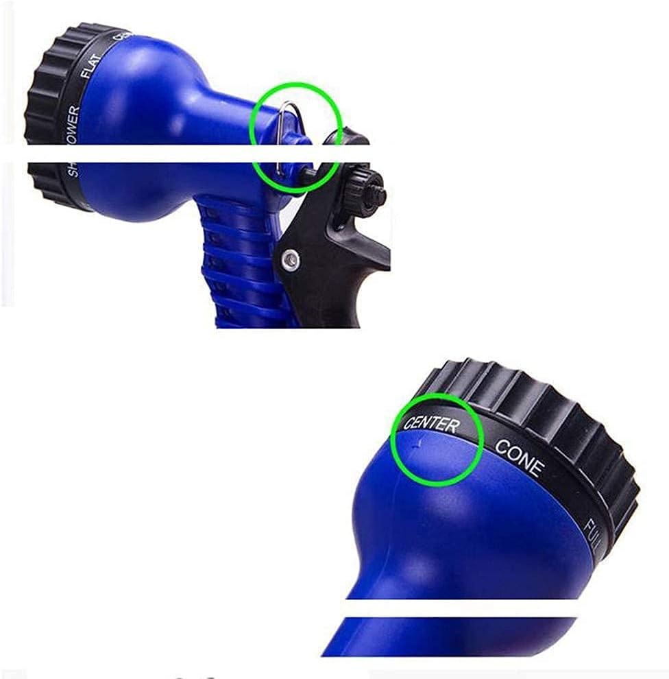 100ft Garden Hose Pipe 3 Times Expanding Flexible Light Weight Hose Pipes Reel with 7 Prayer for Washing Car/Watering Flowers/Vegetables/Cleaning Windows Car Wash Hose