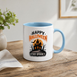 Halloween Mug "HAPPY HALLOWEEN Stay Spooky" Haunted House 325ml Ceramic Coffee Mug – Atmospheric Autumn Tea Cup with Full Moon & Bats Graphic Gift | Available in Multicolours | Fast Dispatch by UK Seller (M3072)