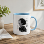Inspirational Anime Boy Mug "EVEN IN The Darkest Days I Keep Moving Forward" Rain & Ink Splash 325ml Ceramic Coffee Mug – Aesthetic Resilience Tea Cup With Japanese Kanji Graphic Gift | Available in Multicolours | Fast Dispatch by UK Seller (M3048)